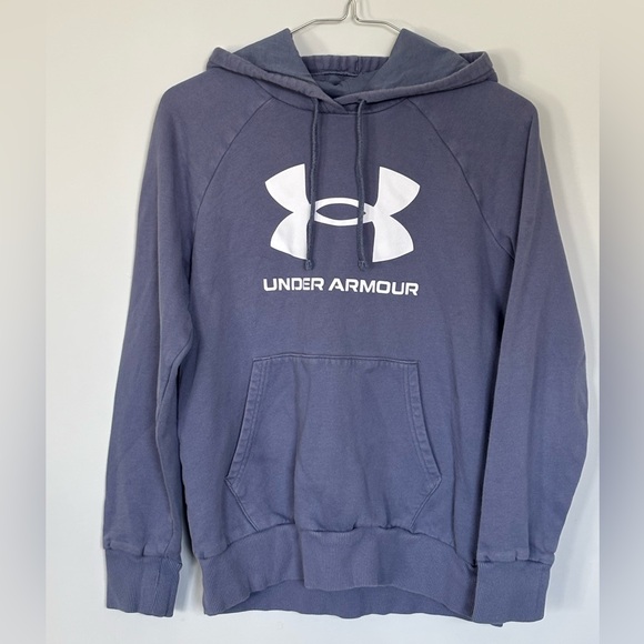 Under Armour Tops - Under Armour Blue-Gray Hoodie XS